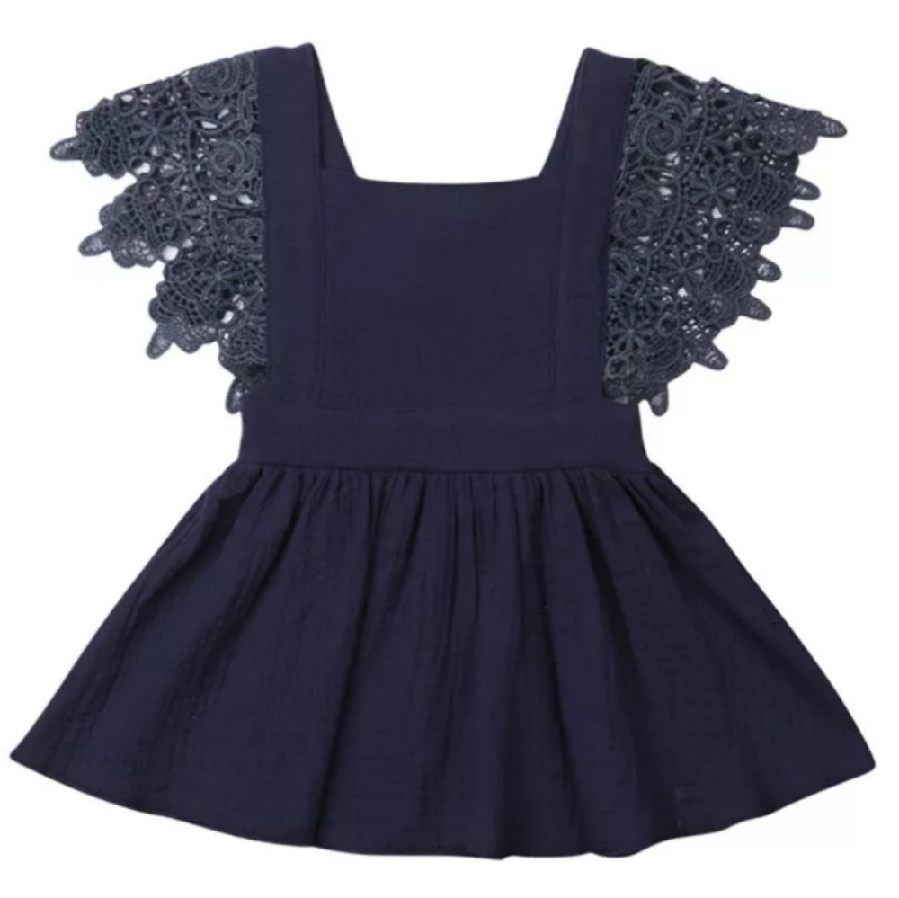 New) Girls boho lace dress